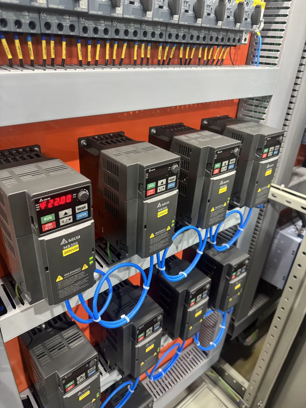 Painel de automação industrial montado pela BSR