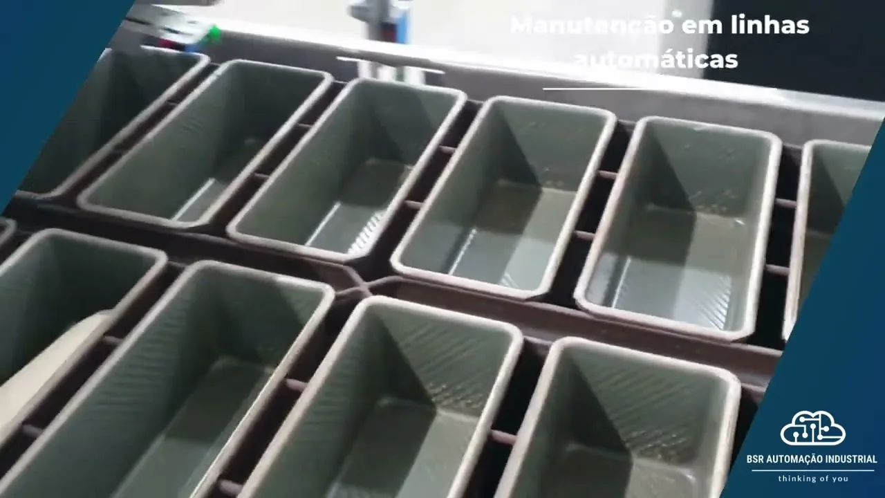 Formas em linha automática de panificação mantida pela BSR