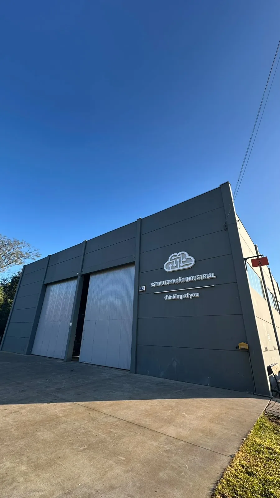 Fachada da sede da BSR Automação Industrial em Paverama (RS)